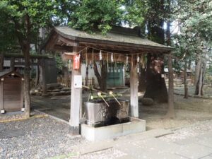 東京都板橋区・ときわ台天祖神社 手水舎