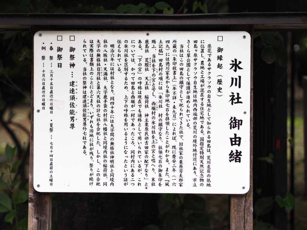 埼玉県さいたま市・田島氷川社 手水舎
